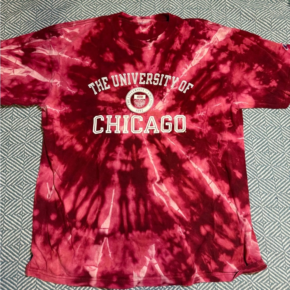 University of Chicago Tie-Dye T-Shirt - Red